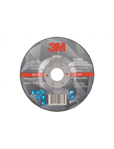 3M™ Silver Δίσκος Λείανσης 125x7mm PN 51748
