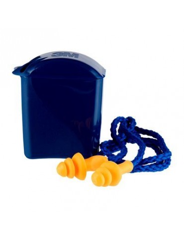 3M™ 1271 Earplugs Pre Moulded Reusable Corded 1 Pair