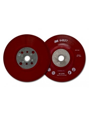 3M™ Cubi II Red Ribbed Soft Pad 115mm   64857