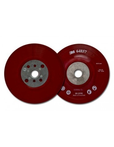 3M™ Πάτος Εύκαμπτος M14 & 5/8" Cubi II Red Ribbed 115mm Pad 64857