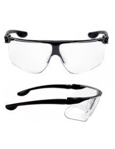 3M™ Maxim Ballistic Safety Glasses, Black/Grey frame, RAS, Clear Lens